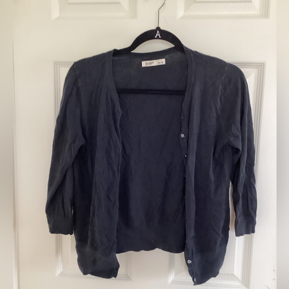 Black cardigan